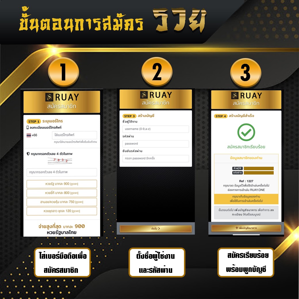 วิธีสมัครเว็บรวย